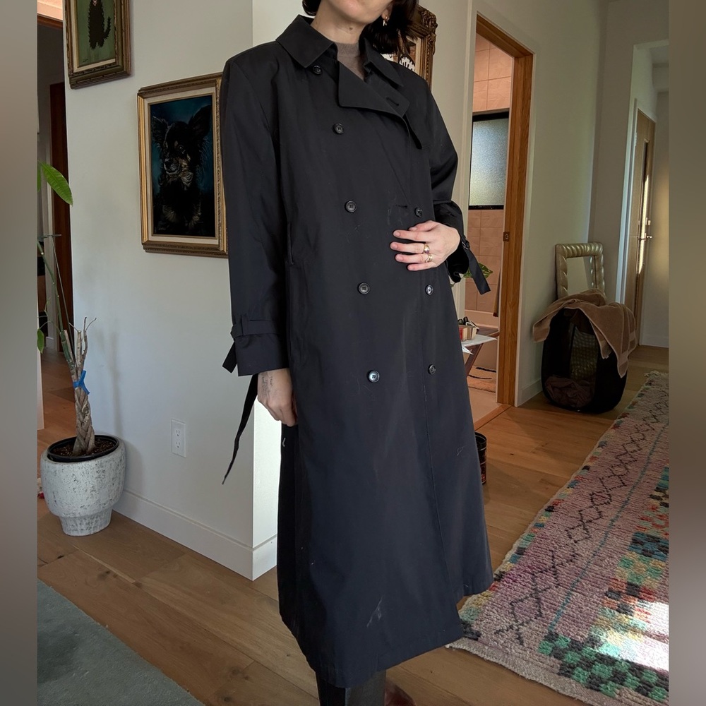 Navy Blue Trench Coat Size Small
